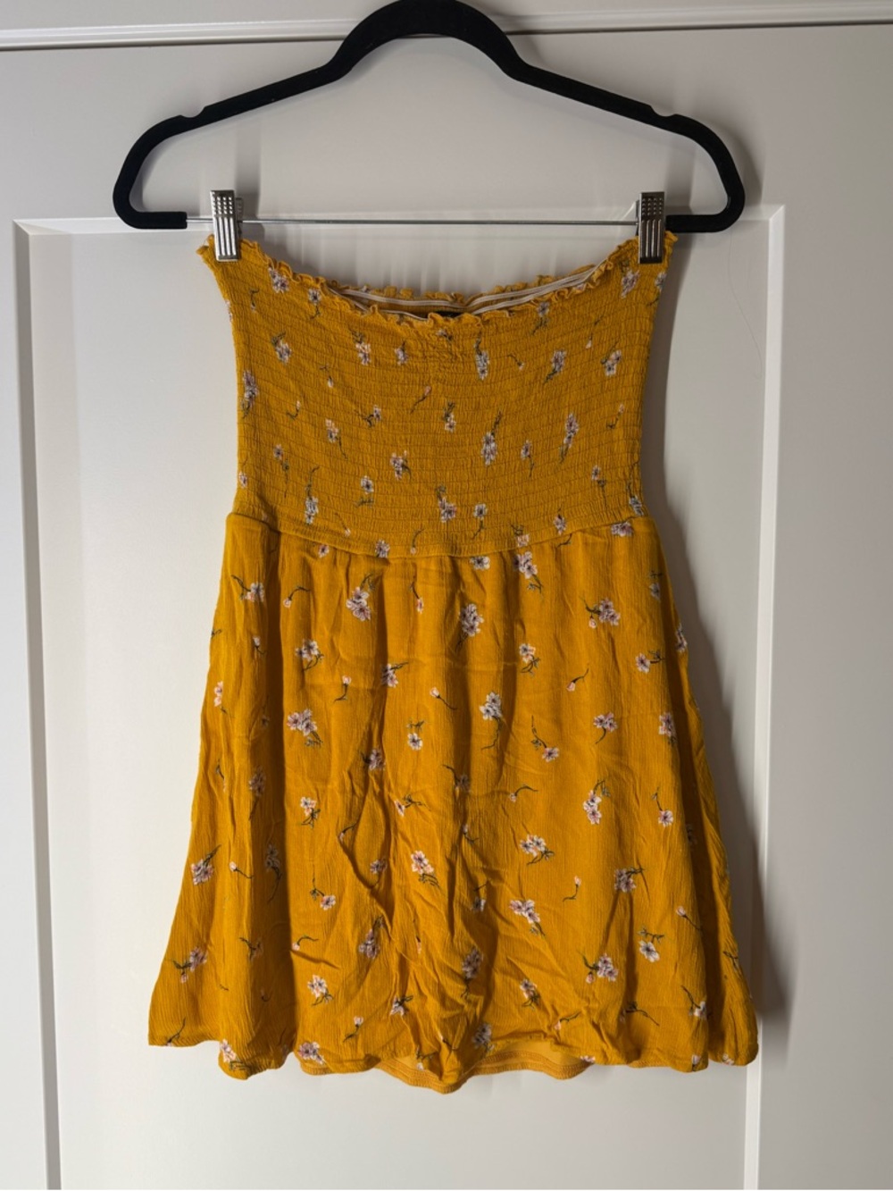 Gypsies & Moondust Yellow Floral Mini Dress